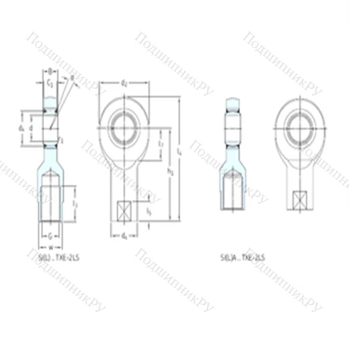 Подшипник скольжения сферический SIA 40TXE-2LS от производителя  SKF