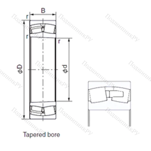 Подшипник роликовый радиальный 22240EK