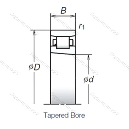 Подшипник роликовый радиальный N 1011BMR 1KR