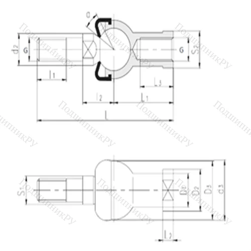 Подшипник скольжения сферический SQZL 10-RS от производителя  LS