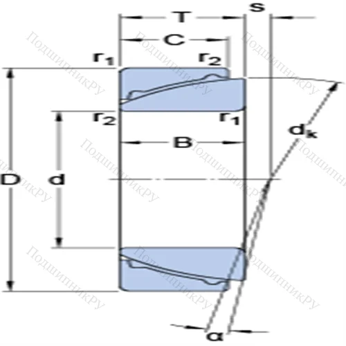 Радиально-упорные сферические подшипники скольжения, не требующие техобслуживания GAC 80 F от производителя  SKF