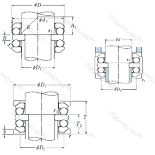 Подшипник шариковый упорный 54207U от производителя  NSK