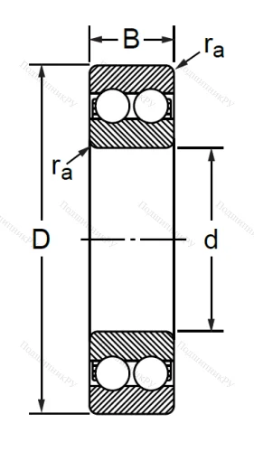 Двухрядный шариковый подшипник 4202 A 2RSTN в Екатеринбурге