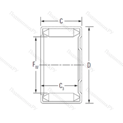 Подшипник игольчатый радиальный DLF 35 16 от производителя  KOYO