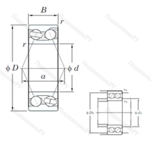 Подшипник шариковый радиально-упорный 3215 от производителя  KOYO