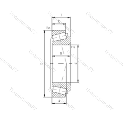 Подшипник роликовый радиально-упорный PLC 66-8-2 от производителя  ZVL
