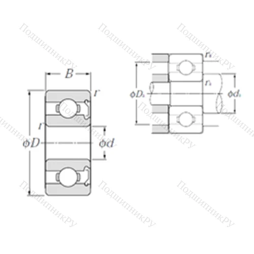 Подшипник шариковый радиальный WBC 5-13Z