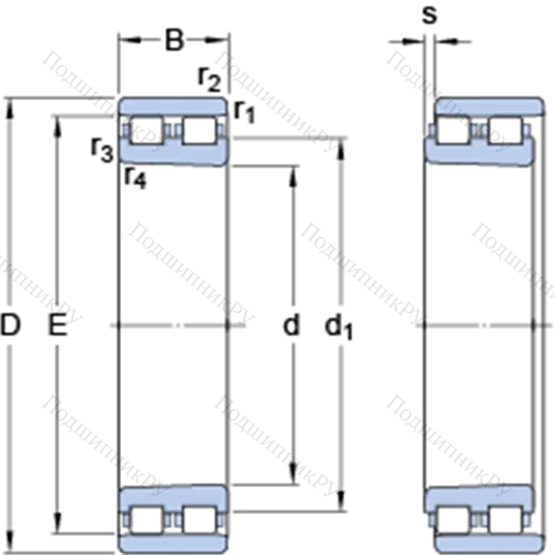 Прецизионные двухрядные цилиндрические роликоподшипники NN 3016 KTN/SP от производителя  SKF