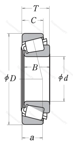 Конический роликовый подшипник HR 30213 J от производителя  NSK