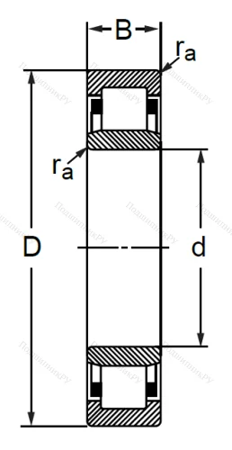 Цилиндрический роликовый подшипник 32109 Л (NU 1009 M) в Екатеринбурге