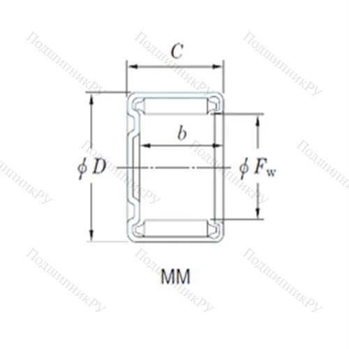Подшипник игольчатый радиальный 40MM 4720 от производителя  KOYO