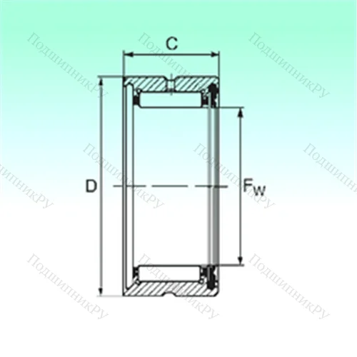 Подшипник игольчатый радиальный RNA 4906 RS от производителя  NBS