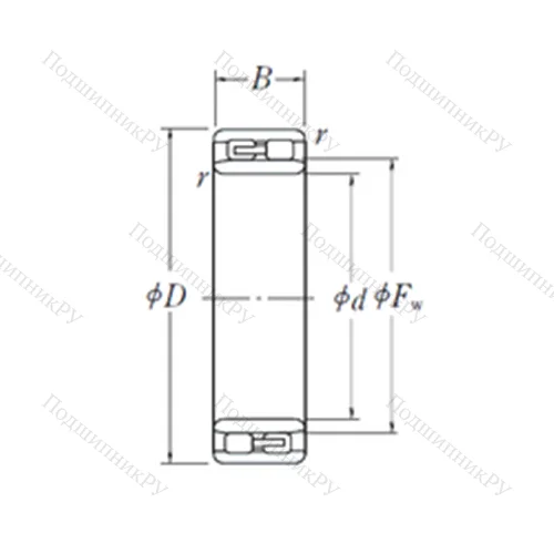 Подшипник роликовый радиальный NNU 4964