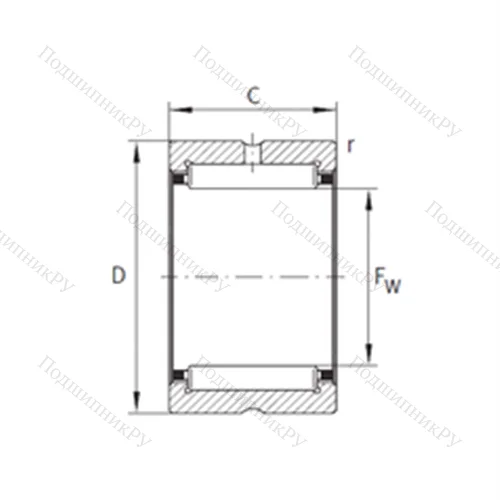 Подшипник игольчатый радиальный 8E-NK 54X 75X 16-1 от производителя  NTN Подшипник игольчатый радиальный 8E-NK 54X 75X 16-1 от производителя  NTN