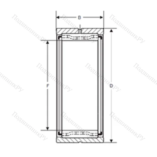 Подшипник игольчатый радиальный MR-52 от производителя  SIGMA