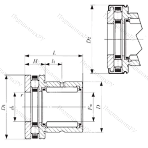 Подшипник комбинированный NBX 1523Z