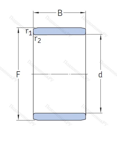 Игольчатый подшипник внутреннее кольцо 1R 35x42x20 от производителя  NTN