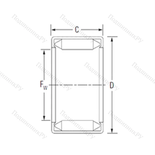 Подшипник игольчатый радиальный BM 2220B от производителя  KOYO