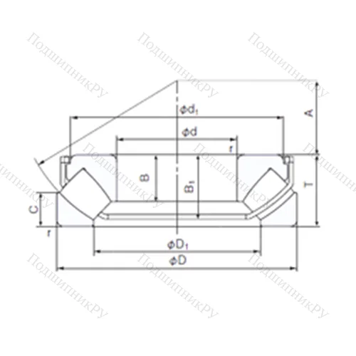 Подшипник роликовый упорно-радиальный 29430EX от производителя  NACHI