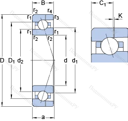 Подшипник 7003 CE/HCP 4AH в Екатеринбурге