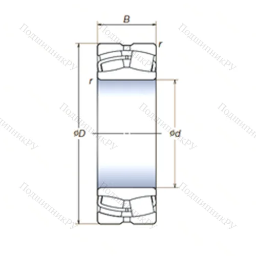 Подшипник роликовый радиальный самоцентрирующийся 23022SWRCDg2E 4