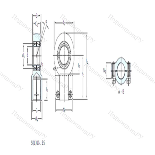 Подшипник скольжения сферический SILQG 100 ES от производителя  SKF