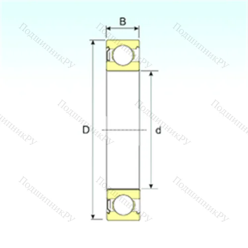 Подшипник шариковый радиальный 6026-Z от производителя  ISB