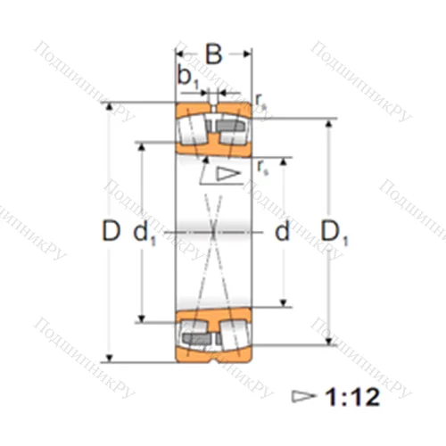 Подшипник роликовый радиальный самоцентрирующийся 22238K
