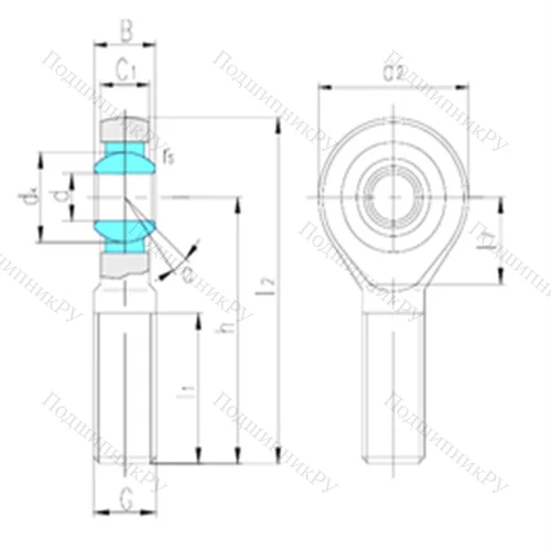 Подшипник скольжения сферический SA 35ES от производителя  LS