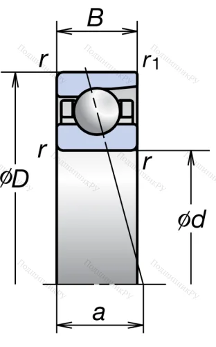 Сверхточный подшипник 7214 CTRSULP 3 от производителя  NSK
