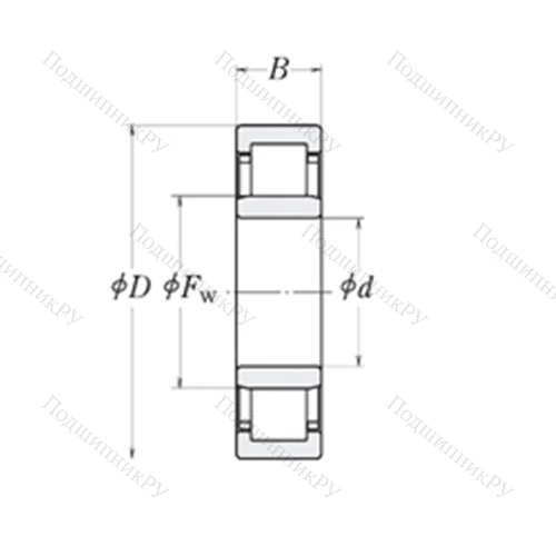 Подшипник роликовый радиальный MMRJ 1.3/8 от производителя  RHP