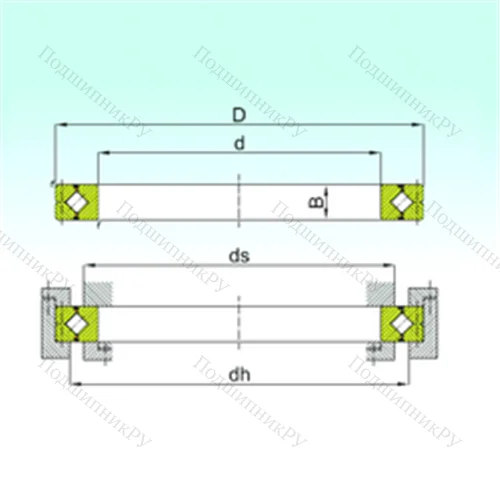 Подшипник роликовый опорно-поворотный CRBC 40040 от производителя  ISB