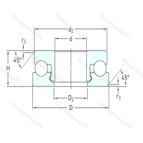 Подшипник шариковый упорный 51203V/HR 11Q 1 от производителя  SKF