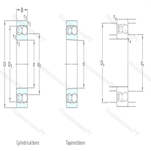 Подшипник шариковый радиальный самоцентрирующийся 129TN 9 от производителя  SKF