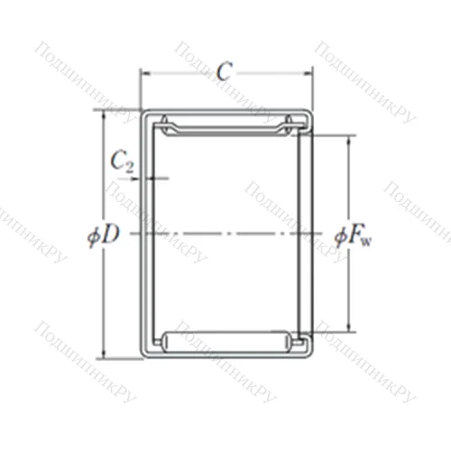 Подшипник игольчатый радиальный MFJ-2016 от производителя  NSK Подшипник игольчатый радиальный MFJ-2016 от производителя  NSK