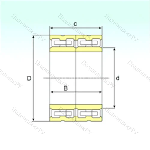 Подшипник роликовый радиальный FCD 76108400