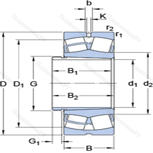 Сферические роликоподшипники на стяжной втулке 24036 CCK 30/W 33 + AH 24036