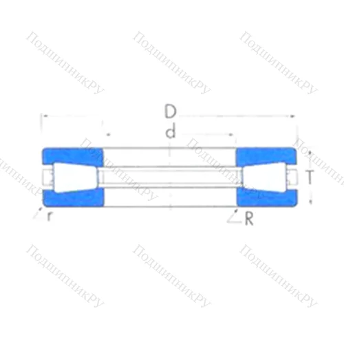 Подшипник роликовый упорный T 1011