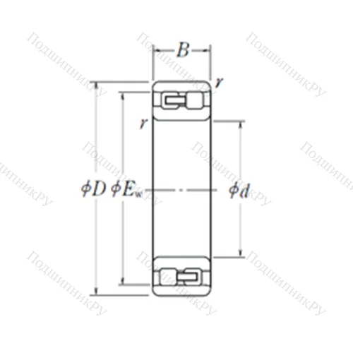 Подшипник роликовый радиальный NN 3072