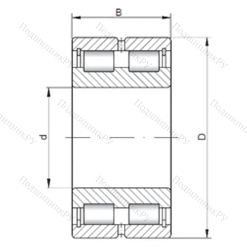 Подшипник роликовый радиальный NNCL 4838 V от производителя  CX