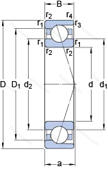 Подшипник 71802 ACD/P 4