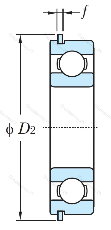 Однорядный шариковый подшипник 6313 NR C 3 от производителя  KOYO