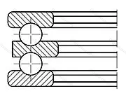 Подшипник  52315 (38315) размер 60x135x79 от производителя  SKF