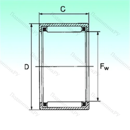 Подшипник игольчатый радиальный HK 1718 от производителя  NBS Подшипник игольчатый радиальный HK 1718 от производителя  NBS