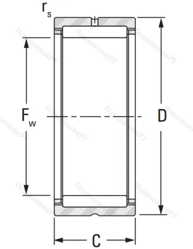 Игольчатый подшипник NK 30/30 A от производителя  KOYO