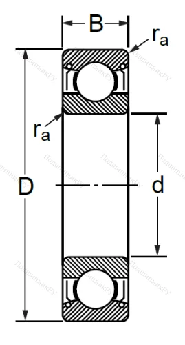 Шариковый однорядный подшипник 76-80301 (6301 ZZC 3) в Екатеринбурге