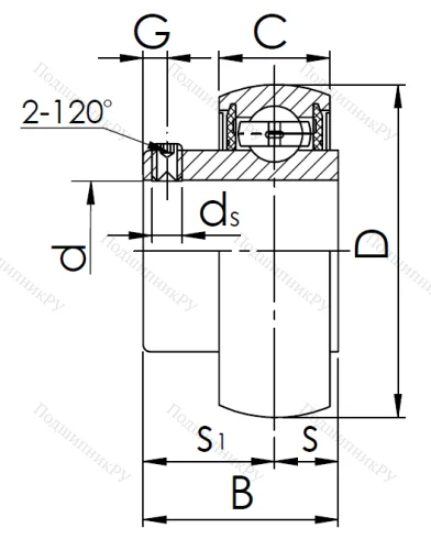 Корпусный подшипник SB 207 в Екатеринбурге