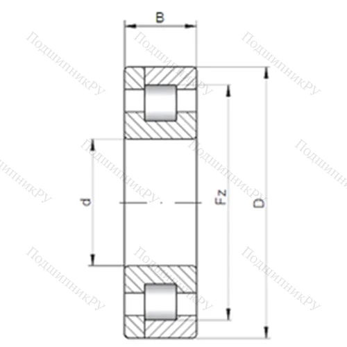 Подшипник роликовый радиальный NP 212