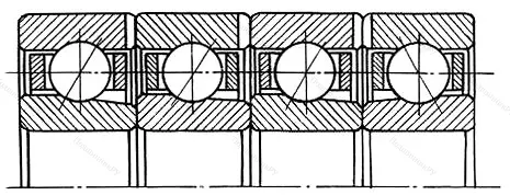 Модификация подшипника 22-1546908Е размер 40x62x48 от производителя  ГПЗ-4