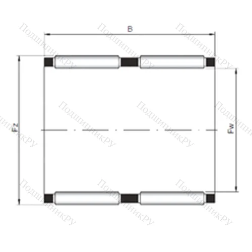 Подшипник игольчатый радиальный KK 35x40x32 от производителя  CX